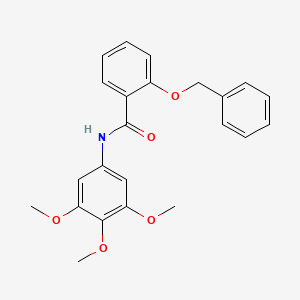 molecular formula C23H23NO5 B3661438 2-(benzyloxy)-N-(3,4,5-trimethoxyphenyl)benzamide 