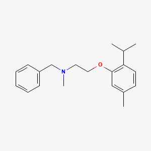 molecular formula C20H27NO B3661904 N-benzyl-N-methyl-2-(5-methyl-2-propan-2-ylphenoxy)ethanamine 