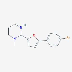 molecular formula C15H17BrN2O B366252 2-[5-(4-Bromophenyl)-2-furyl]-1-methylhexahydropyrimidine CAS No. 667881-32-5