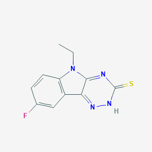 molecular formula C11H9FN4S B366262 5-Ethyl-8-fluoro-5H-[1,2,4]triazino[5,6-b]indole-3-thiol CAS No. 797774-97-1
