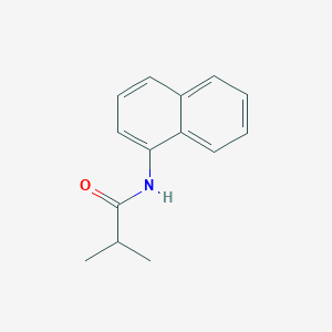 molecular formula C14H15NO B366275 Propanamide, N-(1-naphthyl)-2-methyl- CAS No. 21382-29-6