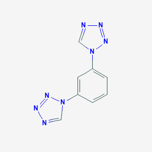 molecular formula C8H6N8 B366299 1-[3-(Tetrazol-1-yl)phenyl]tetrazole CAS No. 125620-14-6