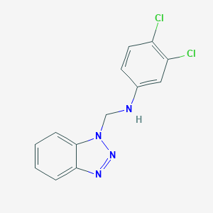 molecular formula C13H10Cl2N4 B366302 N-(benzotriazol-1-ylmethyl)-3,4-dichloroaniline CAS No. 313518-19-3