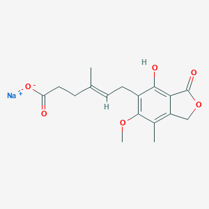 molecular formula C17H20NaO6 B036631 Mycophenolate sodium CAS No. 37415-62-6