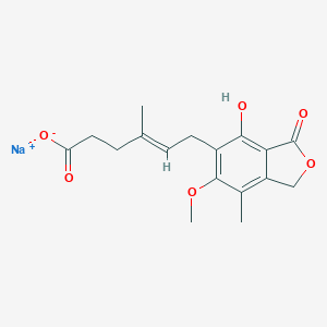molecular formula C17H20NaO6+ B036631 Mycophenolate sodium CAS No. 37415-62-6