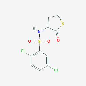 molecular formula C10H9Cl2NO3S2 B366321 2,5-dichloro-N-(2-oxothiolan-3-yl)benzenesulfonamide CAS No. 448192-52-7