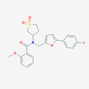 N-(1,1-dioxidotetrahydrothiophen-3-yl)-N-{[5-(4-fluorophenyl)furan-2-yl]methyl}-2-methoxybenzamide