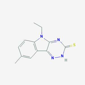 B366416 9-Ethyl-6-methyl-9H-1,3,4,9-tetraaza-fluorene-2-thiol CAS No. 695222-35-6