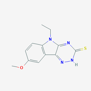 molecular formula C12H12N4OS B366434 5-Ethyl-8-methoxy-5H-[1,2,4]triazino[5,6-b]indole-3-thiol CAS No. 701941-93-7