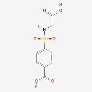 molecular formula C9H9NO6S B366454 4-(Carboxymethylsulfamoyl)benzoic acid CAS No. 188007-25-2
