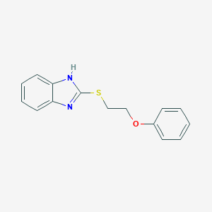 molecular formula C15H14N2OS B366463 2-[(2-phenoxyethyl)sulfanyl]-1H-benzimidazole CAS No. 294653-52-4
