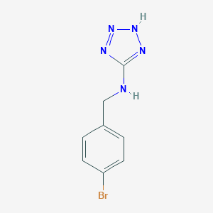 molecular formula C8H8BrN5 B366466 N-[(4-bromophenyl)methyl]-2H-tetrazol-5-amine CAS No. 31694-99-2