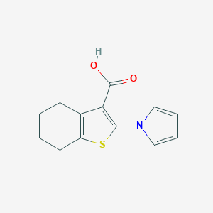 molecular formula C13H13NO2S B366485 2-(1H-吡咯-1-基)-4,5,6,7-四氢-1-苯并噻吩-3-羧酸 CAS No. 26176-21-6