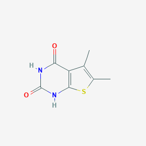 molecular formula C8H8N2O2S B366488 5,6-dimethylthieno[2,3-d]pyrimidine-2,4(1H,3H)-dione CAS No. 35970-82-2