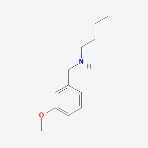 molecular formula C12H19NO B366510 N-[(3-methoxyphenyl)methyl]butan-1-amine CAS No. 60509-46-8