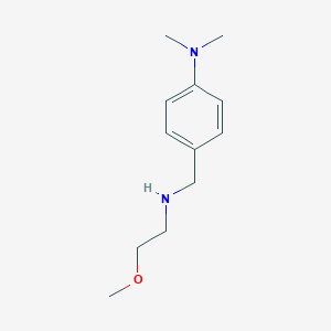 molecular formula C12H20N2O B366512 4-(((2-methoxyethyl)amino)methyl)-N,N-dimethylaniline CAS No. 827328-65-4
