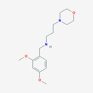molecular formula C16H26N2O3 B366513 (2,4-Dimethoxy-benzyl)-(3-morpholin-4-yl-propyl)-amine CAS No. 626208-33-1
