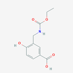 3-{[(Ethoxycarbonyl)amino]methyl}-4-hydroxybenzoic acid
