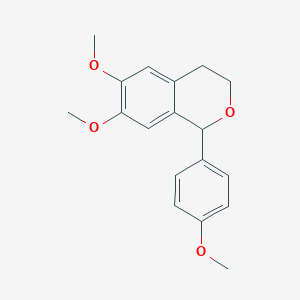 molecular formula C18H20O4 B366625 6,7-dimethoxy-1-(4-methoxyphenyl)-3,4-dihydro-1H-isochromene CAS No. 83640-83-9