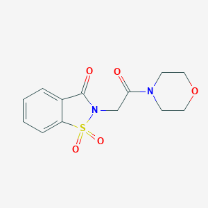 molecular formula C13H14N2O5S B366631 2-(2-morpholino-2-oxoethyl)benzo[d]isothiazol-3(2H)-one 1,1-dioxide CAS No. 443108-27-8