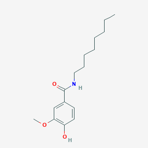 molecular formula C16H25NO3 B036664 4-hydroxy-3-methoxy-N-octylbenzamide CAS No. 58493-47-3