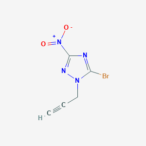 molecular formula C5H3BrN4O2 B366671 5-bromo-3-nitro-1-(prop-2-yn-1-yl)-1H-1,2,4-triazole CAS No. 919450-28-5