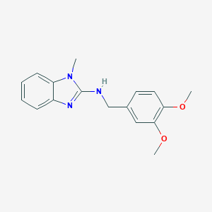 molecular formula C17H19N3O2 B366746 N-(3,4-dimethoxybenzyl)-1-methyl-1H-benzimidazol-2-amine CAS No. 325822-51-3