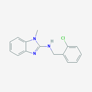 molecular formula C15H14ClN3 B366749 N-(2-chlorobenzyl)-1-methyl-1H-benzimidazol-2-amine CAS No. 380642-10-4
