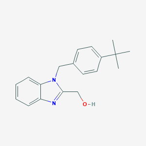 molecular formula C19H22N2O B366751 {1-[(4-tert-butylphenyl)methyl]-1H-1,3-benzodiazol-2-yl}methanol CAS No. 431995-88-9