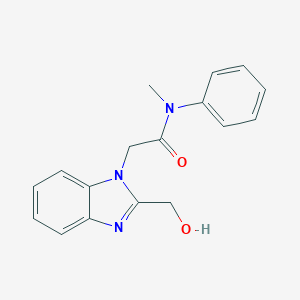 2-[2-(hydroxymethyl)benzimidazolyl]-N-methyl-N-phenylacetamide
