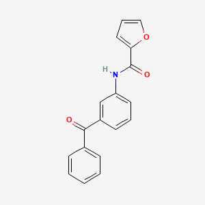 molecular formula C18H13NO3 B3668202 N-(3-benzoylphenyl)-2-furamide 