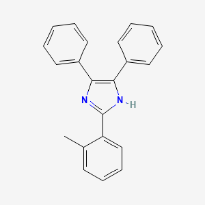molecular formula C22H18N2 B3668911 2-(2-methylphenyl)-4,5-diphenyl-1H-imidazole 