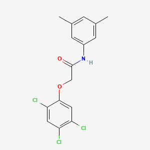 molecular formula C16H14Cl3NO2 B3669486 N-(3,5-dimethylphenyl)-2-(2,4,5-trichlorophenoxy)acetamide 