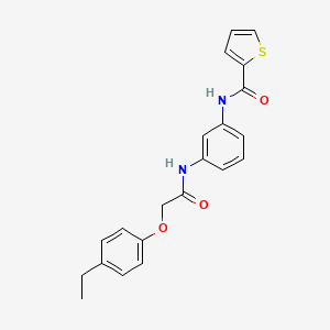 molecular formula C21H20N2O3S B3669856 N-[3-[[2-(4-ethylphenoxy)acetyl]amino]phenyl]thiophene-2-carboxamide 
