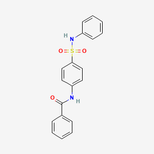 molecular formula C19H16N2O3S B3670466 N-[4-(phenylsulfamoyl)phenyl]benzamide 