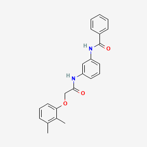 molecular formula C23H22N2O3 B3670987 N-(3-{[(2,3-dimethylphenoxy)acetyl]amino}phenyl)benzamide 