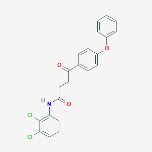 molecular formula C22H17Cl2NO3 B3671102 N-(2,3-dichlorophenyl)-4-oxo-4-(4-phenoxyphenyl)butanamide 