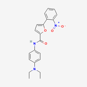 molecular formula C21H21N3O4 B3671897 N-[4-(diethylamino)phenyl]-5-(2-nitrophenyl)furan-2-carboxamide 