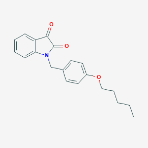 1-[(4-Pentoxyphenyl)methyl]indole-2,3-dione