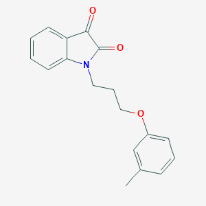 1-[3-(3-Methylphenoxy)propyl]indole-2,3-dione
