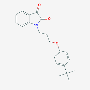 1-[3-(4-Tert-butylphenoxy)propyl]indole-2,3-dione
