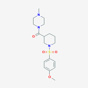 1-({1-[(4-Methoxyphenyl)sulfonyl]piperidin-3-yl}carbonyl)-4-methylpiperazine