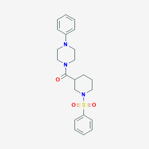 (4-Phenylpiperazin-1-yl)[1-(phenylsulfonyl)piperidin-3-yl]methanone