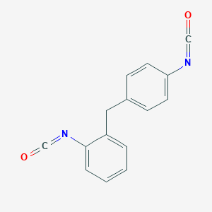 molecular formula C15H10N2O2 B036731 Benzene, 1-isocyanato-2-[(4-isocyanatophenyl)methyl]- CAS No. 5873-54-1