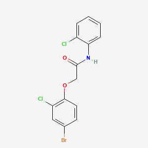molecular formula C14H10BrCl2NO2 B3673124 2-(4-bromo-2-chlorophenoxy)-N-(2-chlorophenyl)acetamide 