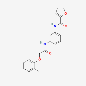 molecular formula C21H20N2O4 B3674264 N-(3-{[(2,3-dimethylphenoxy)acetyl]amino}phenyl)furan-2-carboxamide 