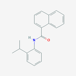 molecular formula C20H19NO B3674570 N-(2-isopropylphenyl)-1-naphthamide 