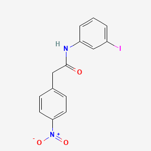 molecular formula C14H11IN2O3 B3674606 N-(3-iodophenyl)-2-(4-nitrophenyl)acetamide CAS No. 6429-21-6