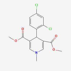 molecular formula C16H15Cl2NO4 B3674622 dimethyl 4-(2,4-dichlorophenyl)-1-methyl-1,4-dihydro-3,5-pyridinedicarboxylate 
