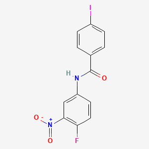 molecular formula C13H8FIN2O3 B3674788 N-(4-fluoro-3-nitrophenyl)-4-iodobenzamide CAS No. 332370-73-7